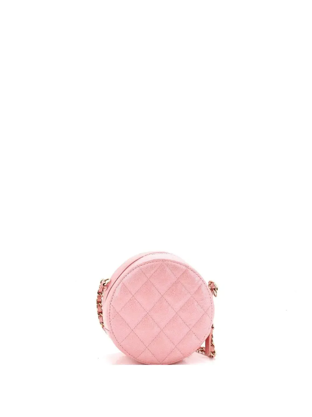 Chanel Round Clutch With Chain Quilted #291412C19B